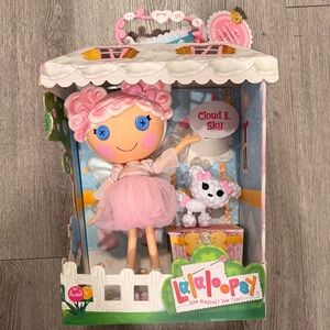 Lalaloopsy Large Cloudy E. Sky 13" Doll & Pet 2021 NIB Rare Poodle Dog